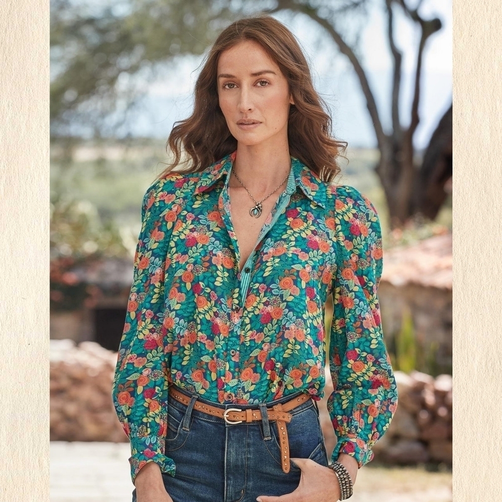 NWOT SUNDANCE Rosie Vines Blouse